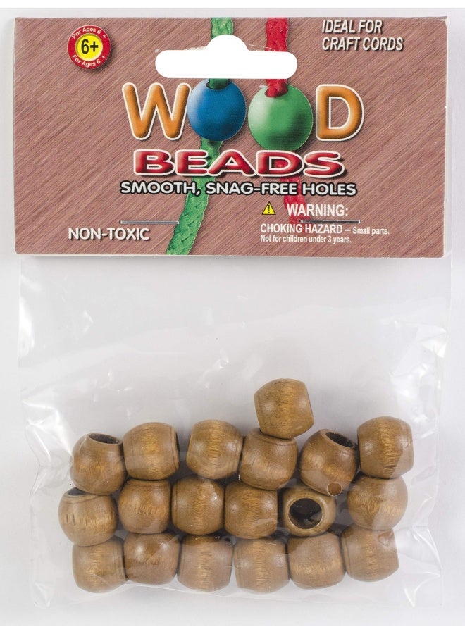Pepperell Pwb1311-02 Barrel Wood Beads  13Mm By 11Mm  Maple  18-Pack - Image 3