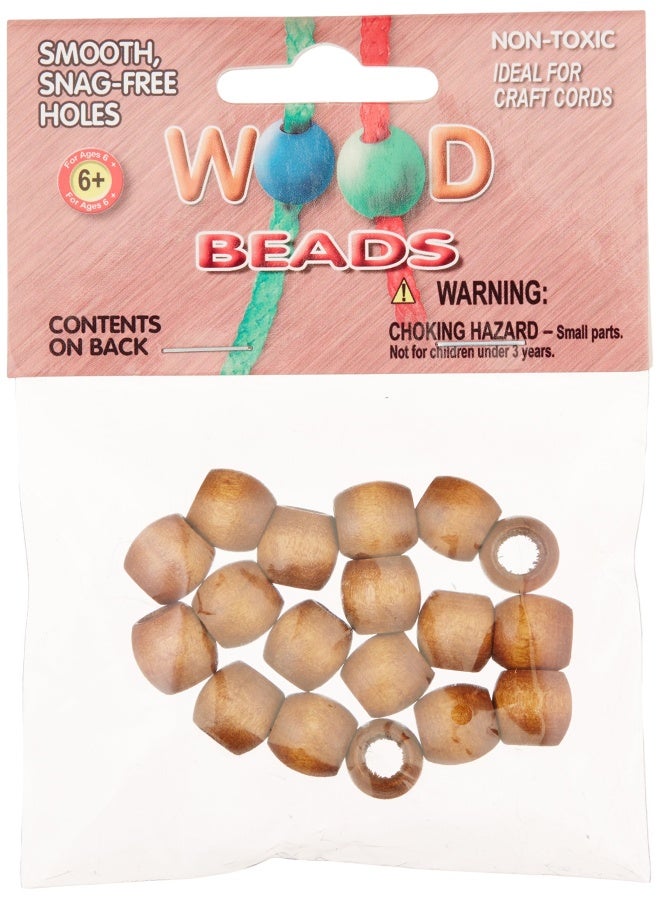 Pepperell Pwb1311-02 Barrel Wood Beads  13Mm By 11Mm  Maple  18-Pack - Image 2