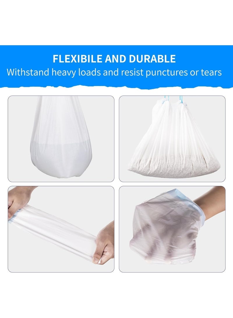 Whiskers & Wag Cat Litter Box Liners, 90-Count Drawstring Waste Bags for Automatic Litter Robot, Leak-Proof, Blue (45 x 45 cm) - Image 4