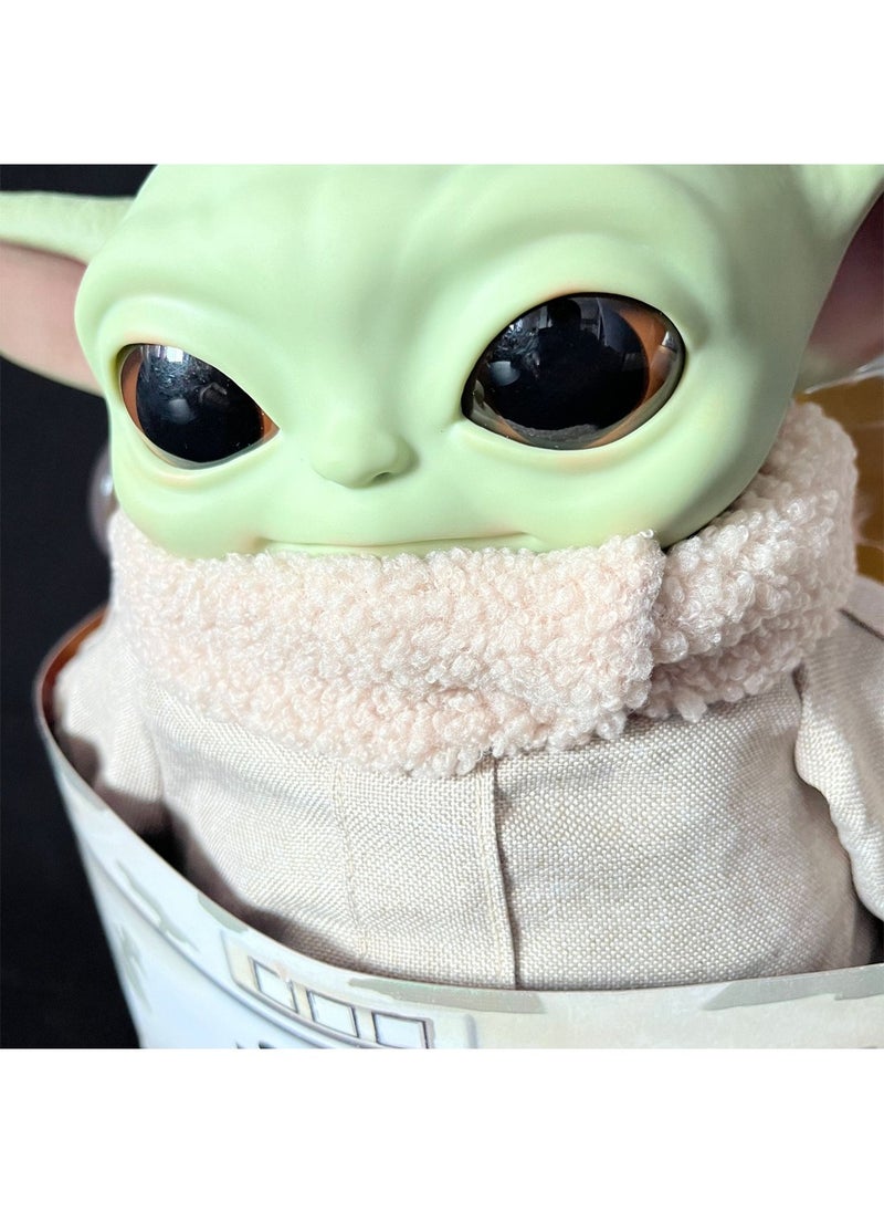 Generic - Anime Star Wars Plush Cloth Baby Yoda Hand-Made Ornaments Manda Plush Baby Yoda Anime Model 28Cm - Image 1