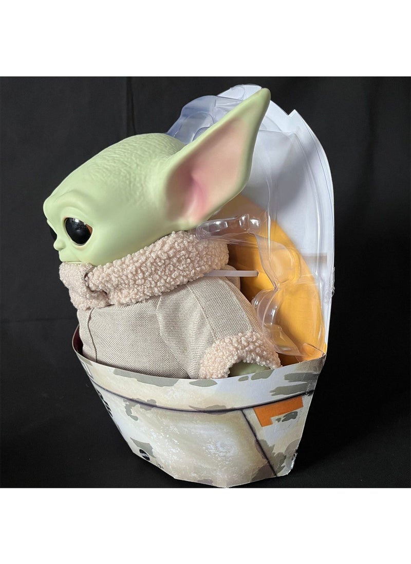 Generic - Anime Star Wars Plush Cloth Baby Yoda Hand-Made Ornaments Manda Plush Baby Yoda Anime Model 28Cm - Image 1
