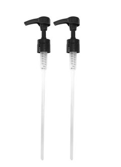 Geti Beauty 33.8 oz. Universal Shampoo and Conditioner Pump Dispenser I Fits Salon Brands Liter Size Bottles with 1-inch Diameter Opening I Fits Most I Black 2-Pack I by Geti Beauty  - Image 1