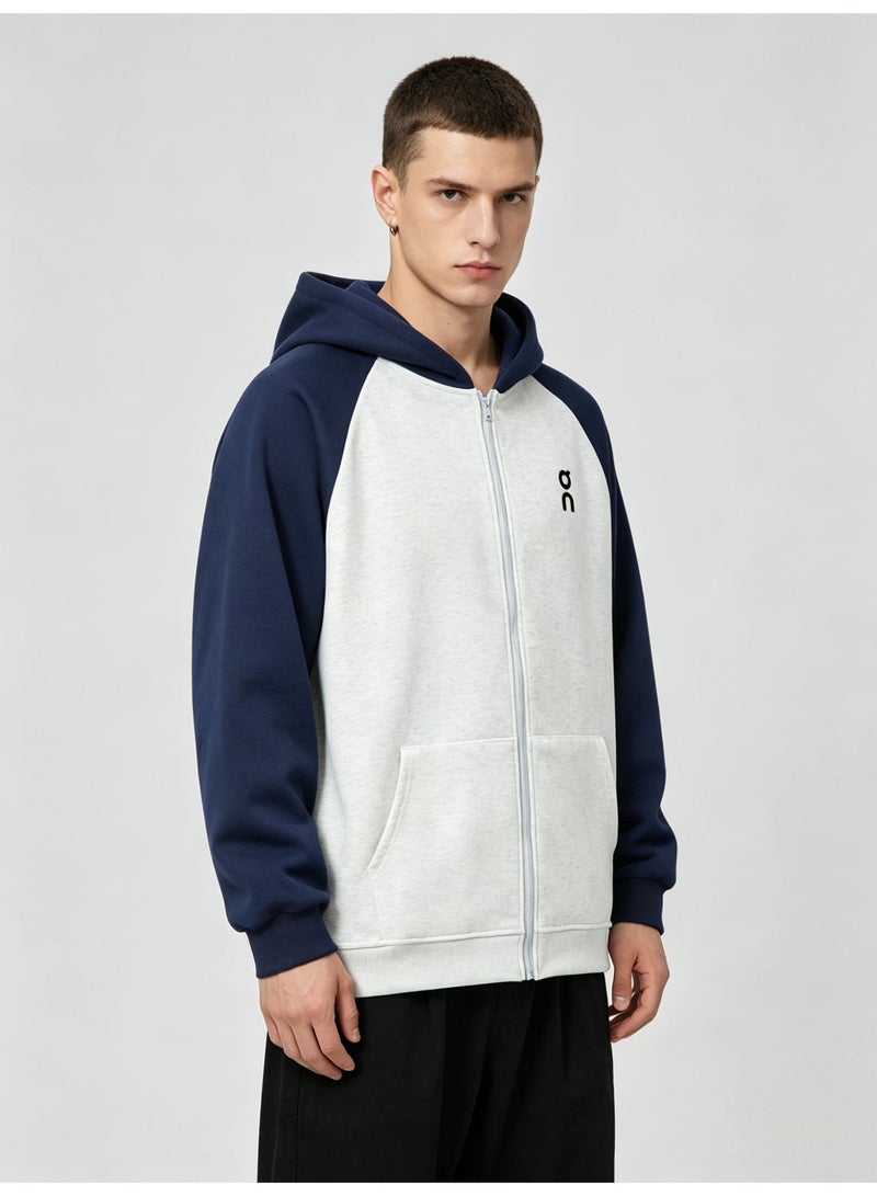 اون راننج On Running Men's and women's matching raglan sleeves hooded cardigan jacket - Image 2
