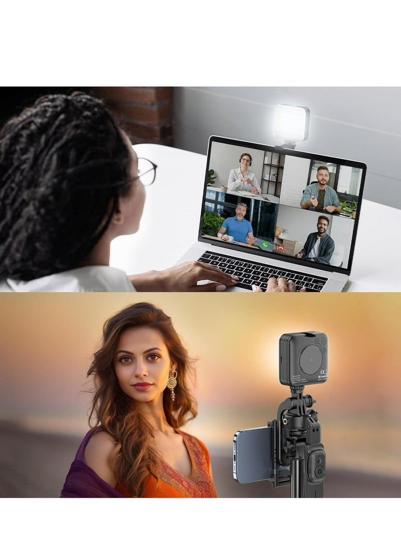 Beauenty - 80 LED Selfie Light, Phone Light with Clip  1/4 in Screw Hole, Portable Light with 3 Light Modes, Rechargeable Clip Fill Video Conference Light Selfie Panel Light for Phone/Camera/iPad/Laptop/TikTok - Image 1