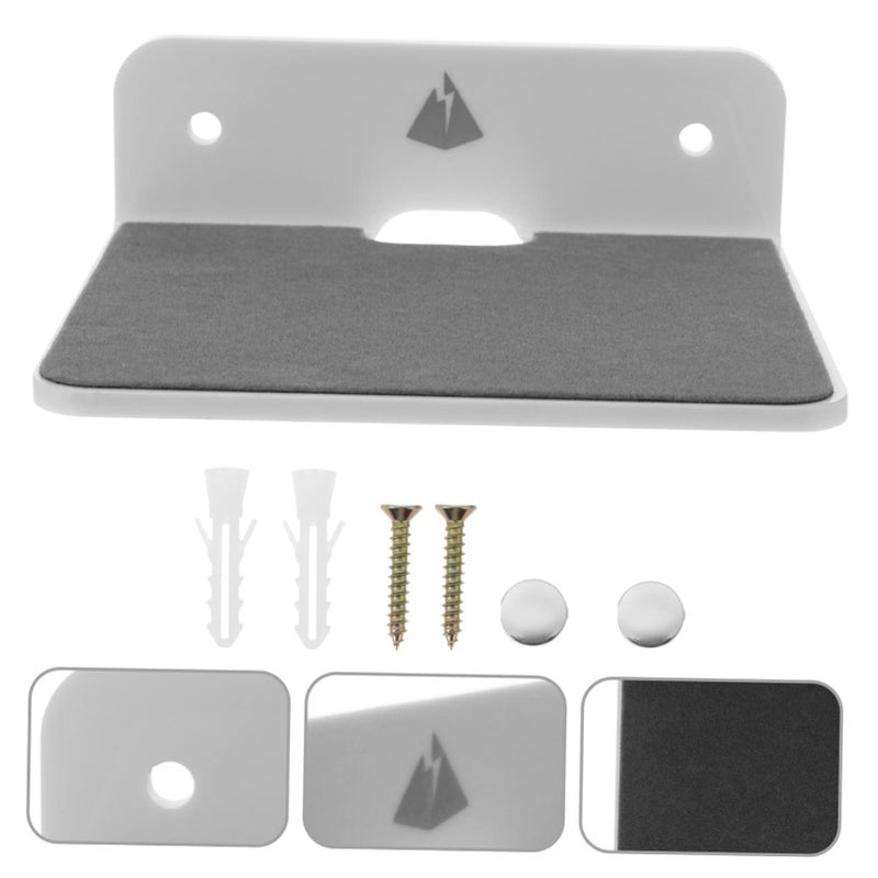 White Wall Mount Speaker Shelf Multi Functional Storage Rack - Image 3