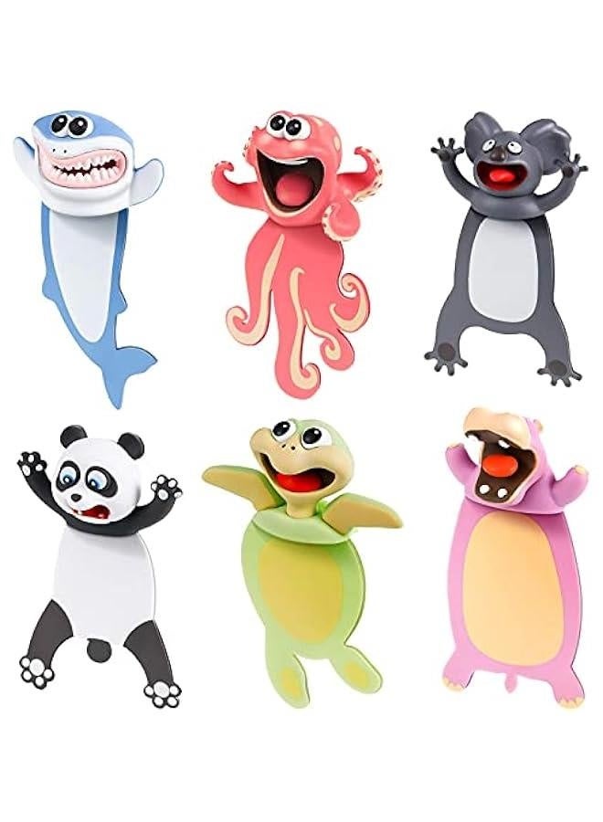 Generic 3D Animal Bookmark Wacky Cartoon Bookmarks Funny Ocean Series Ouch Cute Creative Gift Novelty Bookmarks (Sea Turtle) - Image 3