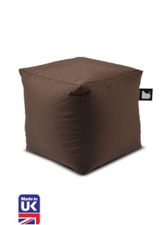 Extreme Lounging Extreme Lounging® - Original B-Box Pouf - Made in UK - Premium Quality Double Stitched Ottoman - UV Protected & Waterproof Stool, Ideal for Indoor & Outdoor Use - 40x40x40cm - Brown  - Image 1