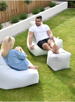 Extreme Lounging Extreme Lounging® - Original B-Box Pouf - Made in UK - Premium Quality Double Stitched Ottoman - UV Protected & Waterproof Stool, Ideal for Indoor & Outdoor Use - 40x40x40cm - Brown  - Image 3