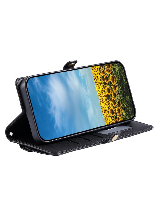 S-TOP Case For Honor X6b / X6a Wallet Multi-card Slot Leather Phone Case with Lanyard - Image 5