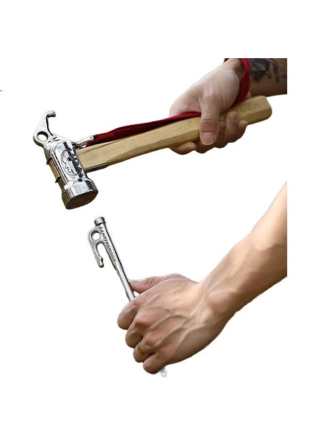 Campingmoon Tent Stakes, Camping Pegs, Canopy Outdoor Windproof Stakes, Stainless Steel Thickened And Extended, 26Cm Single Piece - Image 2