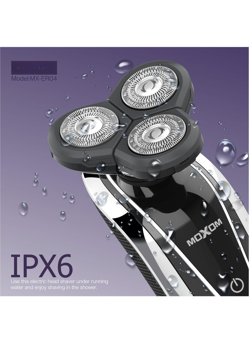 MOXOM MX-ER04 Beard Trimmer Pristine Electric Shaver with LED Charging and Anti Slip Grip  - Image 3