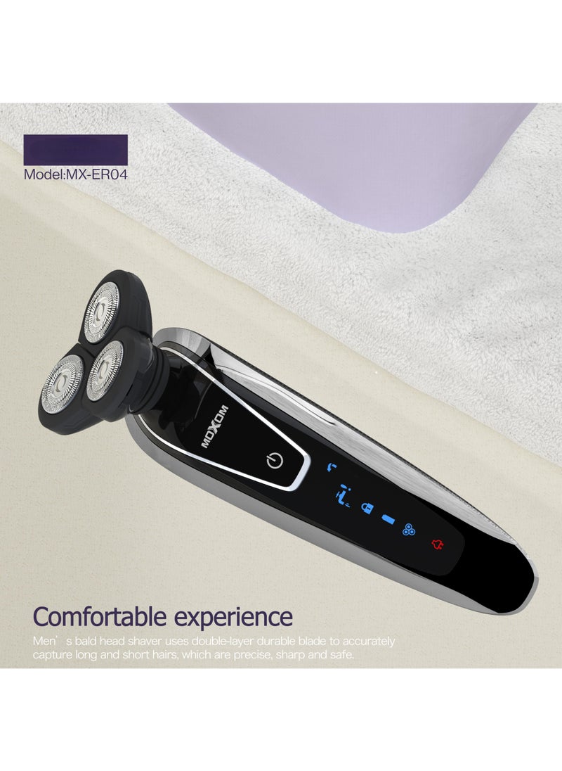 MOXOM MX-ER04 Beard Trimmer Pristine Electric Shaver with LED Charging and Anti Slip Grip  - Image 4