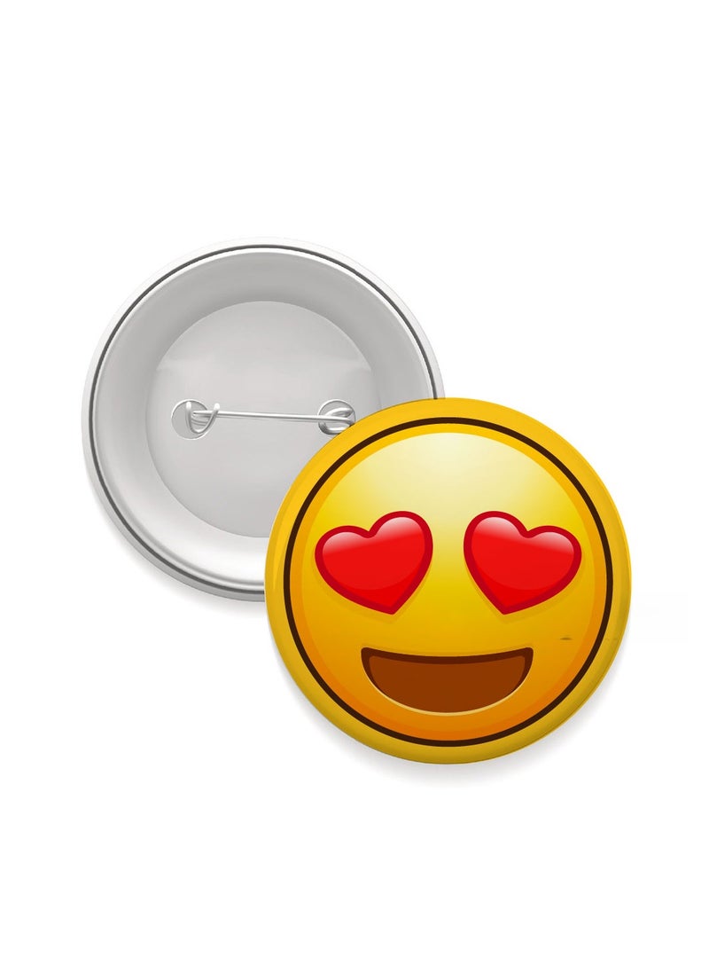 PRINTSHOP4ME Smiley Emoji Button Pins for Kids and Adults - Perfect for for Backpacks - Jackets - Fun Badge Pins - Expressive Smiley Emoji Badges  - Image 1
