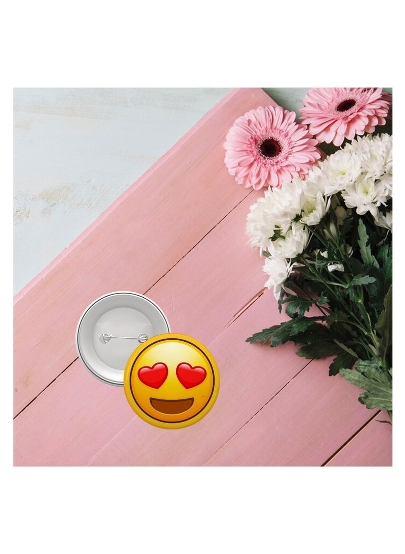 PRINTSHOP4ME Smiley Emoji Button Pins for Kids and Adults - Perfect for for Backpacks - Jackets - Fun Badge Pins - Expressive Smiley Emoji Badges  - Image 4