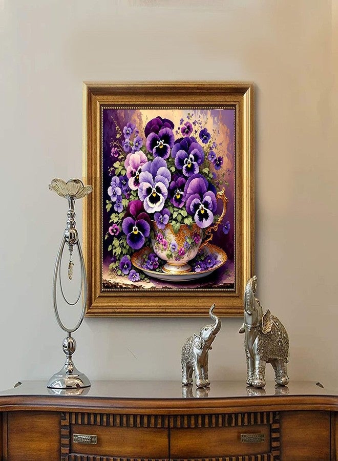 hito Flower Paint by Numbers Kit for Adults-Paint by Number for Adults Flowers, Floral Painting by Numbers Kit on Canvas for Gift Home Wall Decor(Flower,16x16 inch) - Image 5