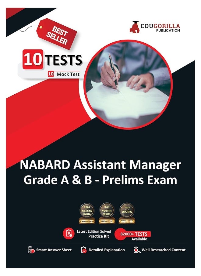 NABARD Assistant Manager (Grade A & B) Prelims Exam 2022 | 10 Full-length Mock Tests (2000+ Solved Questions) | Free Access to Online Tests  - Image 1