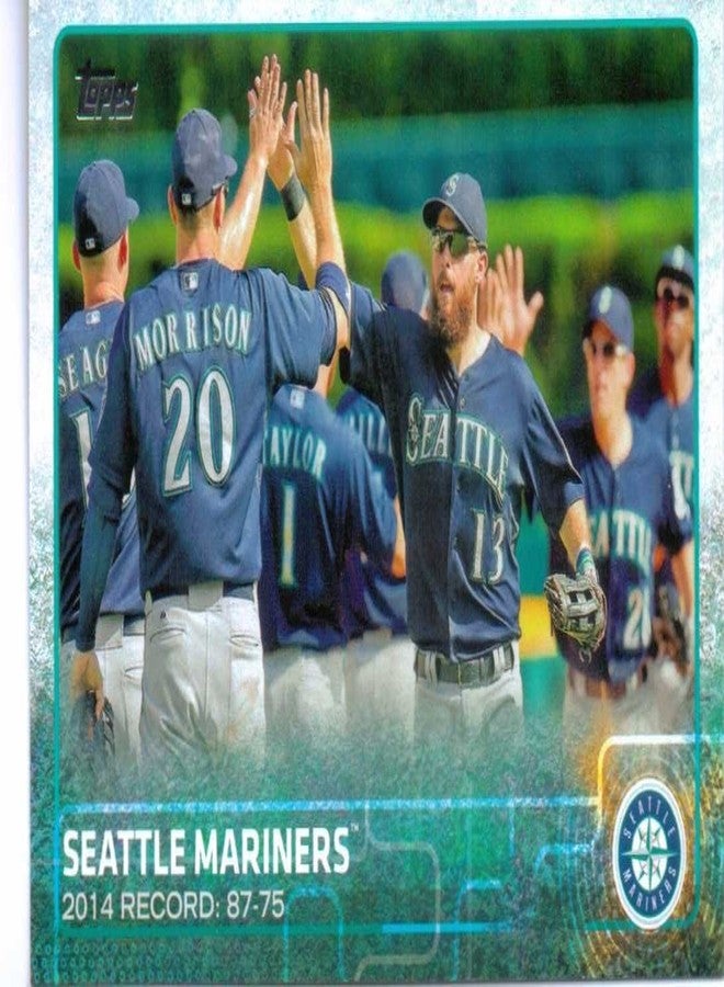 Topps Total Seattle Mariners 2015 Topps Complete Mint Hand Collated 22 Card Team Set Card Team Set with Felix Hernandez, Robinson Cano and Kyle Seager Plus - Image 3
