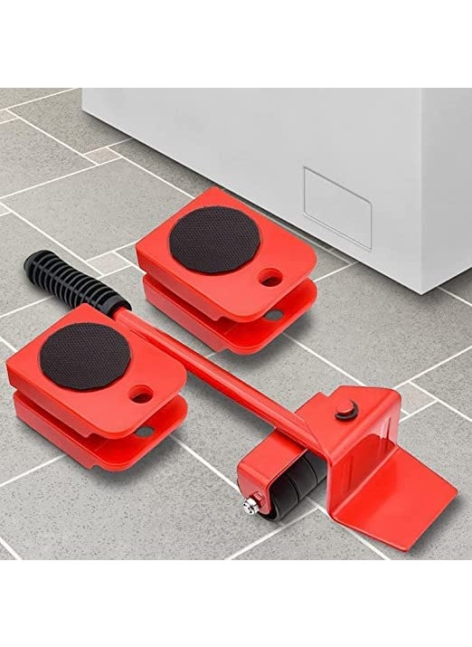RUTV RUTV Heavy Duty Furniture Lifting Moving Tool with Wheel Pads Easy and Safe Moving Slider Tools Ideal for Shifting Washing Machines Fridge Sofa and Wardrobes Multicolor Set of 1  - Image 3