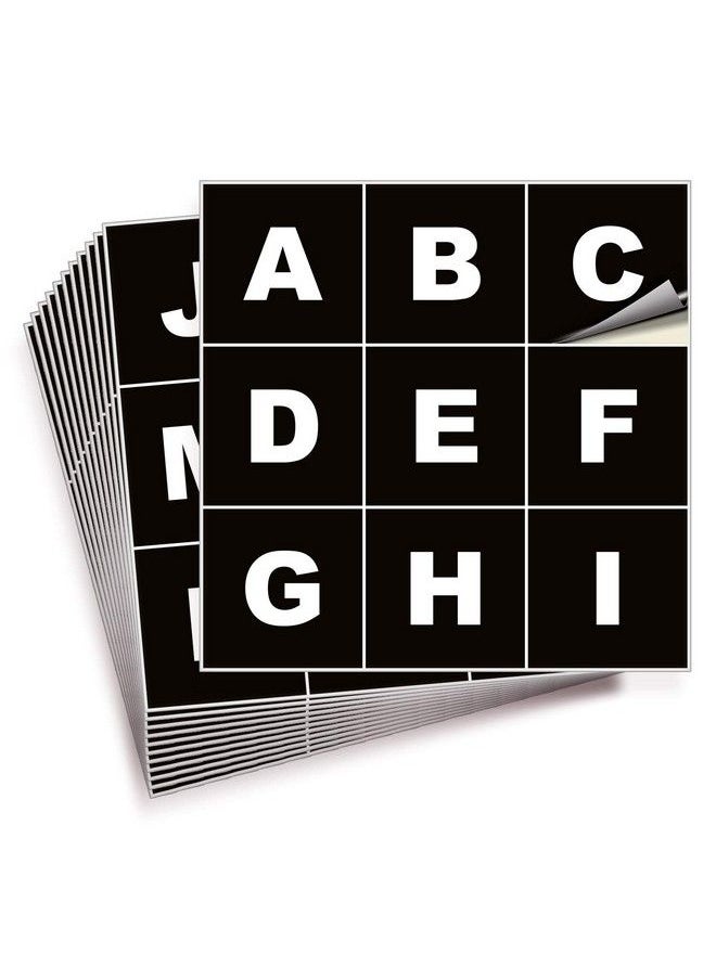 iSYFIX Letters Vinyl Stickers A To Z 3Inch 4 Sets Black Premium Decal Ideal For Inventory Storage Organizing Alphabet For Boxes Toolbox Lockers & More. Indoor And Outdoor  - Image 1