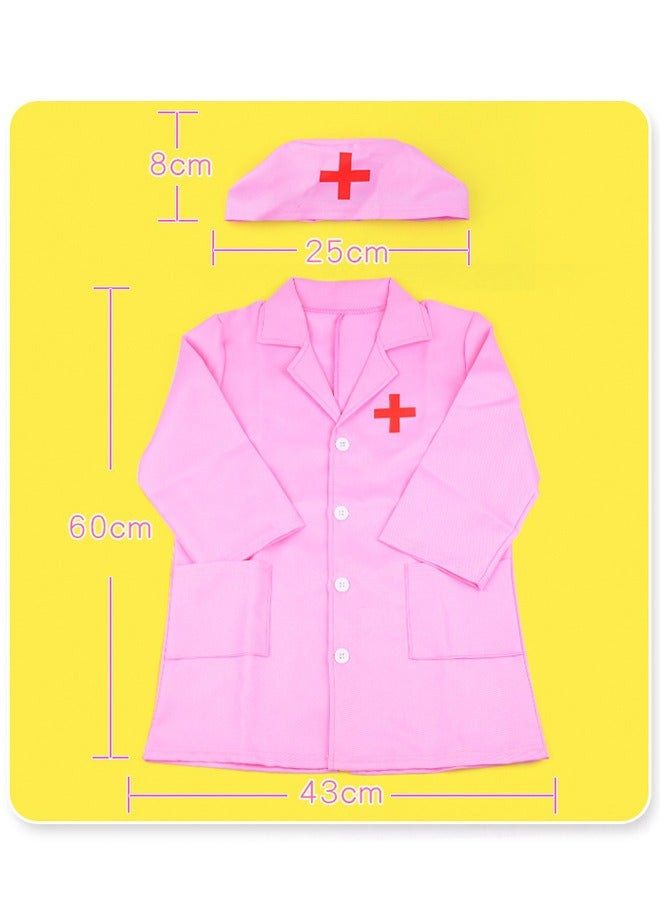 Doctor Pretend Playset With Doctor Uniform Pink - Image 3