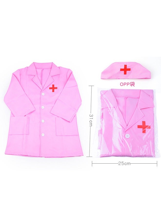 Doctor Pretend Playset With Doctor Uniform Pink - Image 2