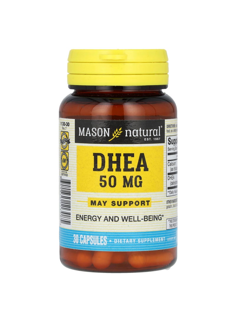 Mason Natural DHEA, 50 mg, 30 Capsules