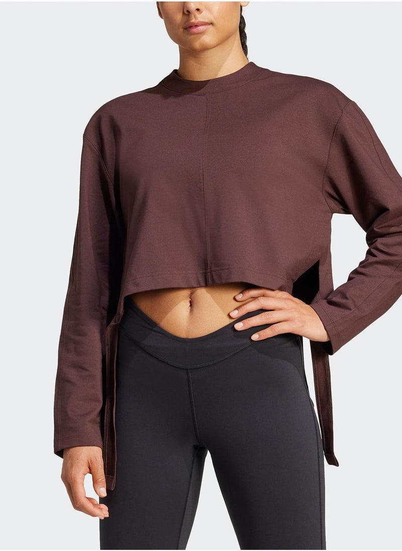 Adidas Yoga Cover Up Sweatshirt - Image 3