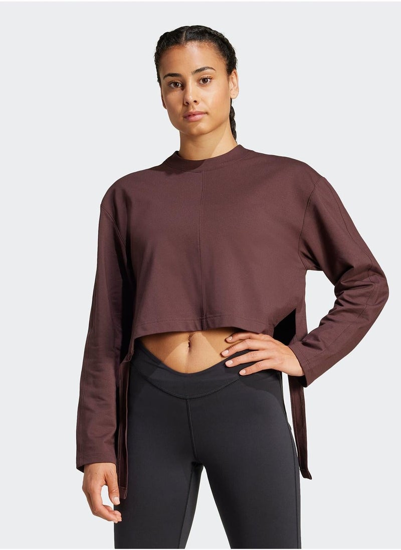 Adidas Yoga Cover Up Sweatshirt - Image 1