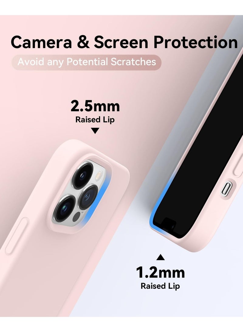 بورتوني جراب iPhone 13 Pro Max من السيليكون السائل ومضاد للخدش ومضاد لبصمات الأصابع وغطاء واقٍ ناعم حريري الملمس ومضاد للصدمات لهاتف Apple iPhone 13 Pro Max - Image 3