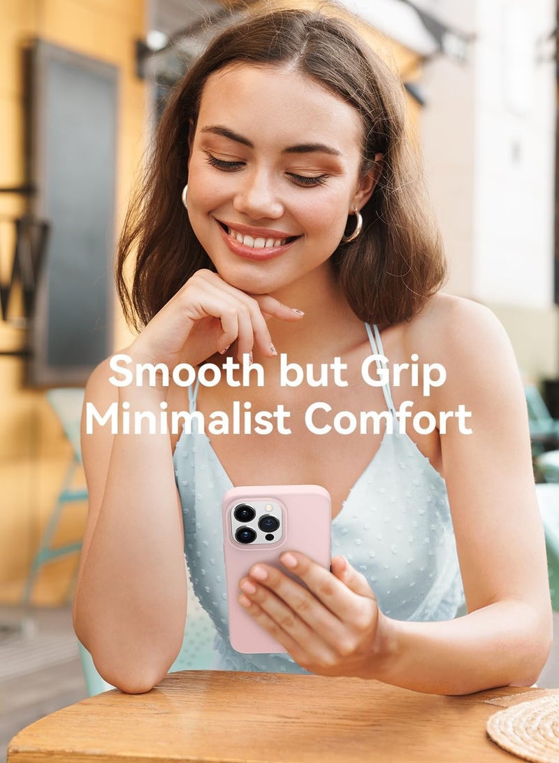 بورتوني جراب iPhone 13 Pro Max من السيليكون السائل ومضاد للخدش ومضاد لبصمات الأصابع وغطاء واقٍ ناعم حريري الملمس ومضاد للصدمات لهاتف Apple iPhone 13 Pro Max - Image 5