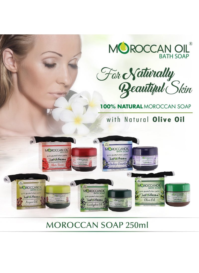 Moroccan Oil Bath Soap With  Walnut Shell Granules-250 Ml