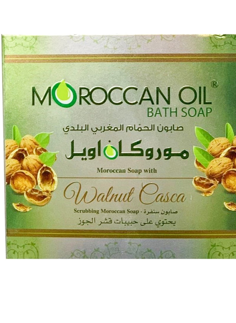 موروكان أويل موروكان اويل صابون حمام مغربي بحبيبات قشر الجوز 250 مل - Image 3