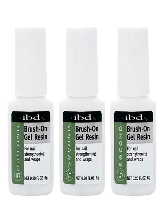 IBD 5 Second Brush On Nail Glue Gel Resin - Strong Nail Glue for Broken, Cracked & Split Natural Nails, NailBond Repair & Strengthening for Wraps - 6g, 3 Count - Image 1