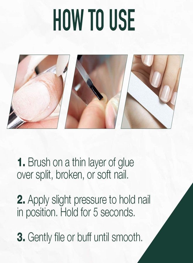 IBD 5 Second Brush On Nail Glue Gel Resin - Strong Nail Glue for Broken, Cracked & Split Natural Nails, NailBond Repair & Strengthening for Wraps - 6g, 3 Count - Image 5