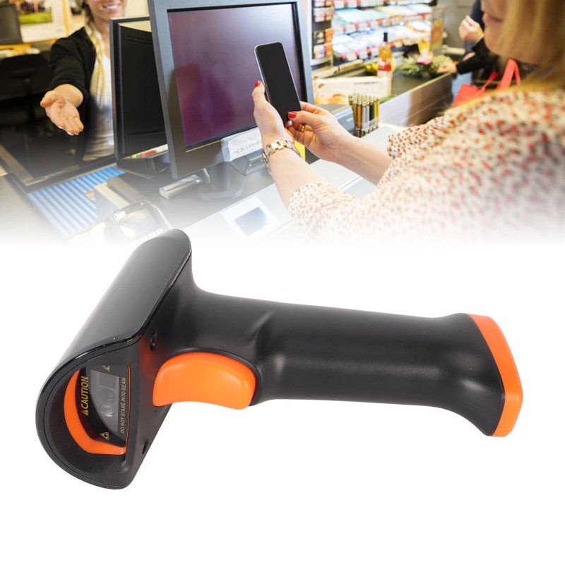 Handheld Barcode Scanner: IP54 Waterproof, Ergonomic Design, Vibration Feedback - High-Speed 1D 2D QR Code Scanner for Warehouse, Supermarket and Office Use - Image 4