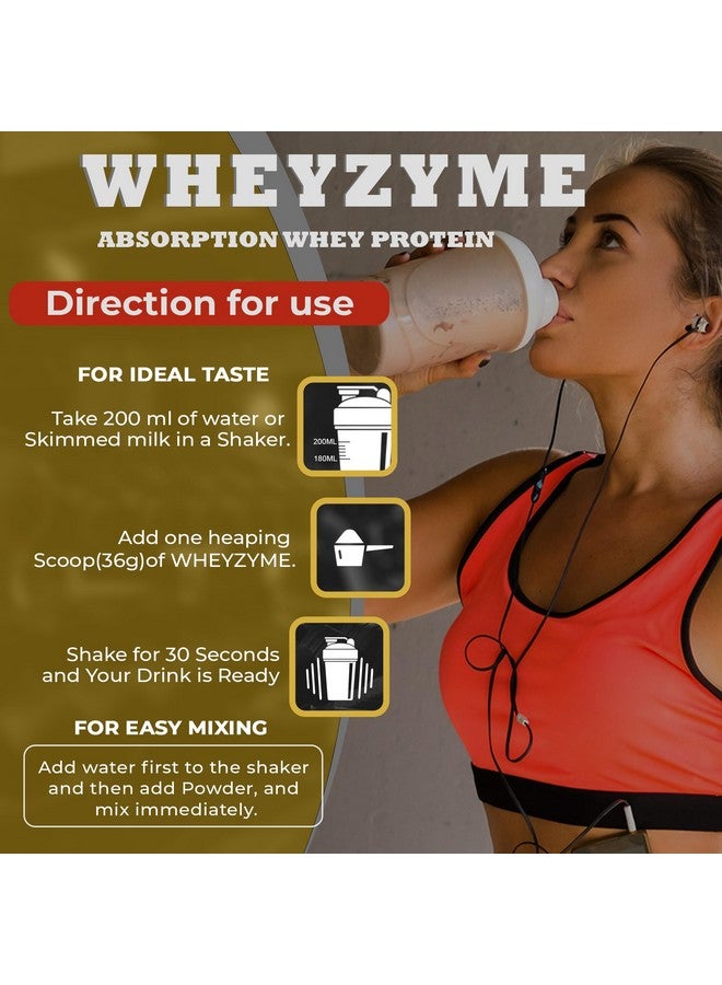 NAKPRO WheyZyme Whey Protein Powder, Double Rich Chocolate, Informed Choice & Trustified Certified | Isolate & Concentrate, Clinally Tested 100% Higher Protein Absorption (1kg, Double Rich Chocolate) - Image 4