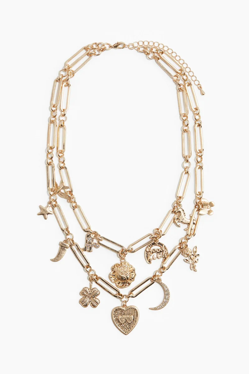 H&M Two-strand charm necklace