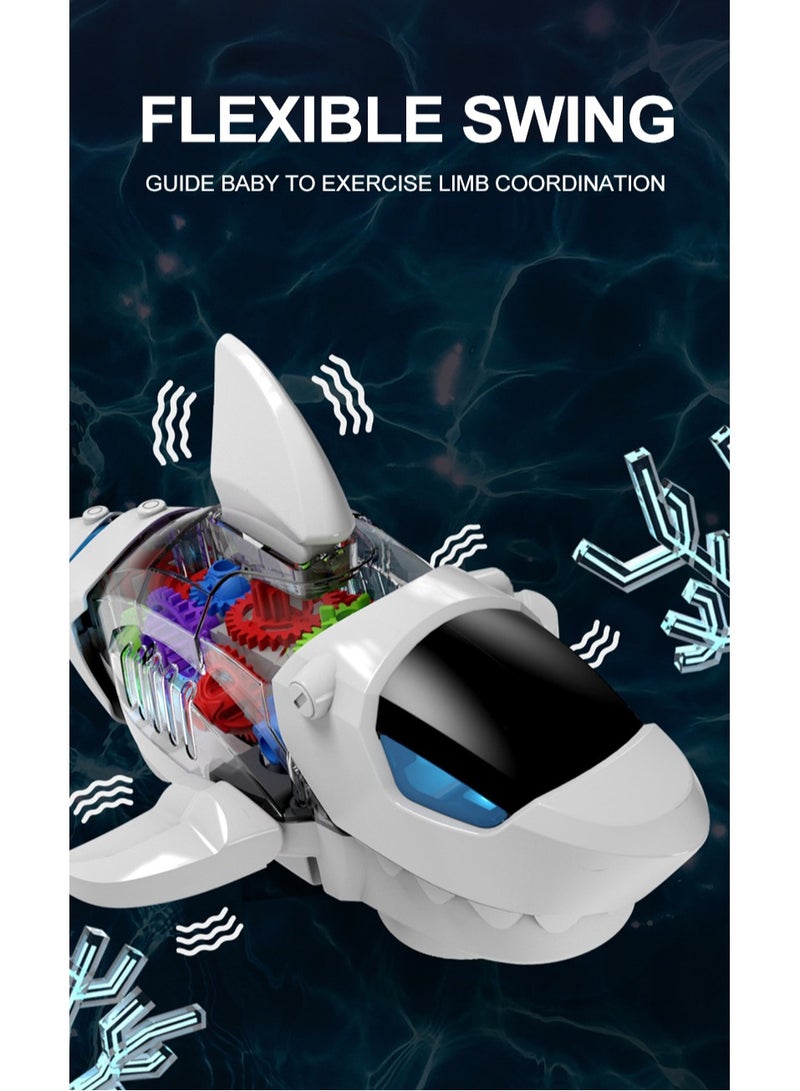 Gear Transmission Universal Shark Toy with Light and Music for Kids - Image 3