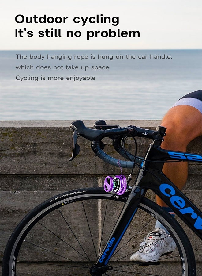 Portable Bluetooth Speaker 6H Playtime, Floatable, Wireless Stereo Pairing,With Type C Charging, Wireless Speaker supports dual-machine series connection,Featuring magnetic attachment and RGB lightingIdeal for Home, Outdoors, Hiking Purple - Image 2