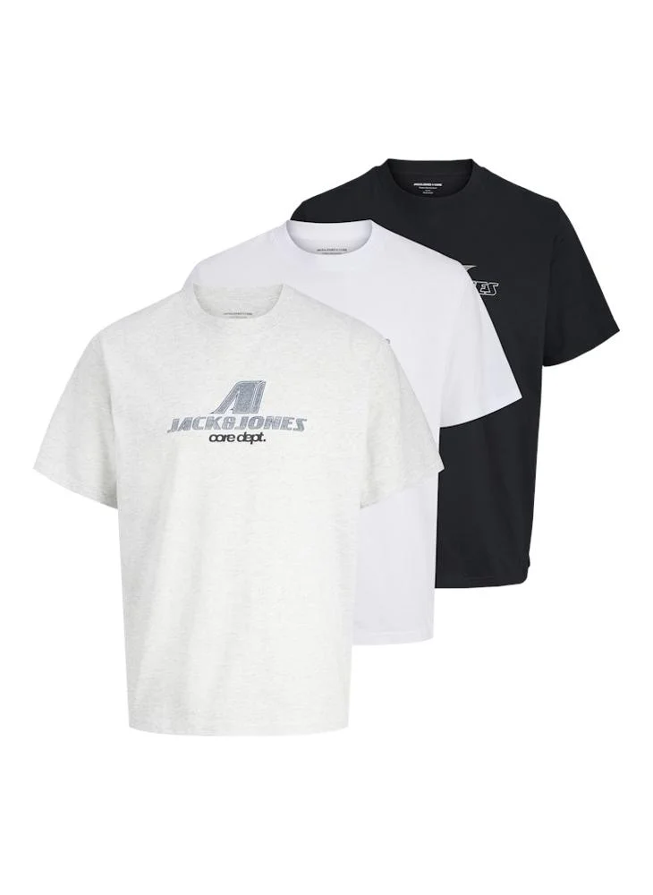 JACK & JONES 3 Pack Of Crew Neck T-Shirt