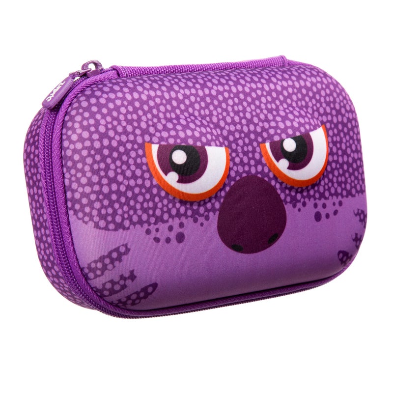 ZIPIT Wildlings Pencil Box for Girls Large Capacity Cute Pencil Case for School Stationery Organizer Box Purple