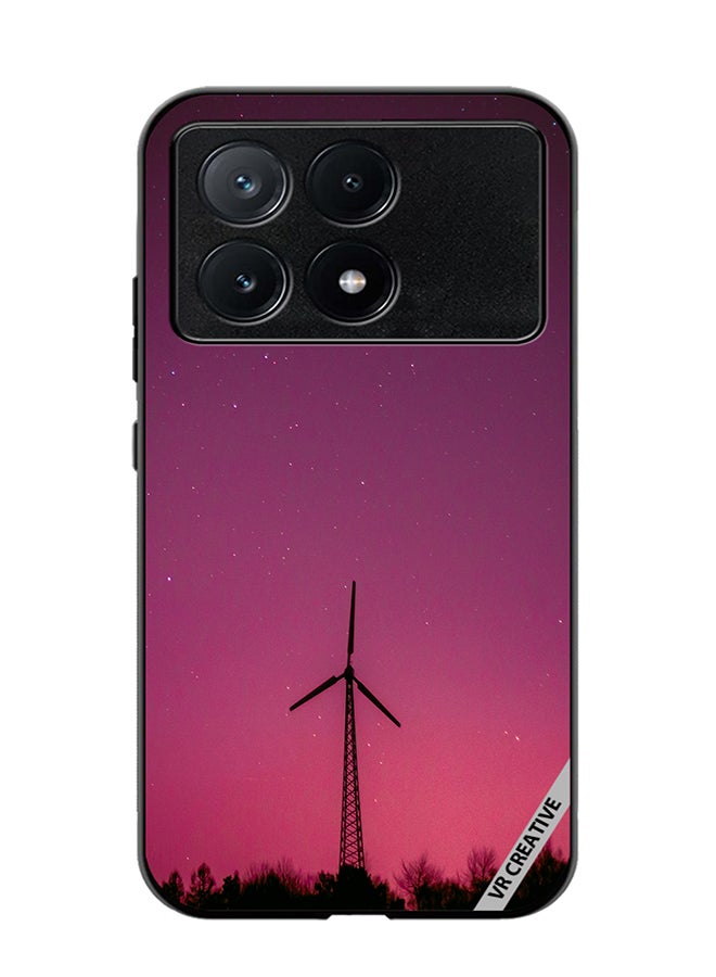 VR CREATIVE Protective Case Cover For Xiaomi Poco X6 Pro Pink Nights Design Multicolour - Image 1