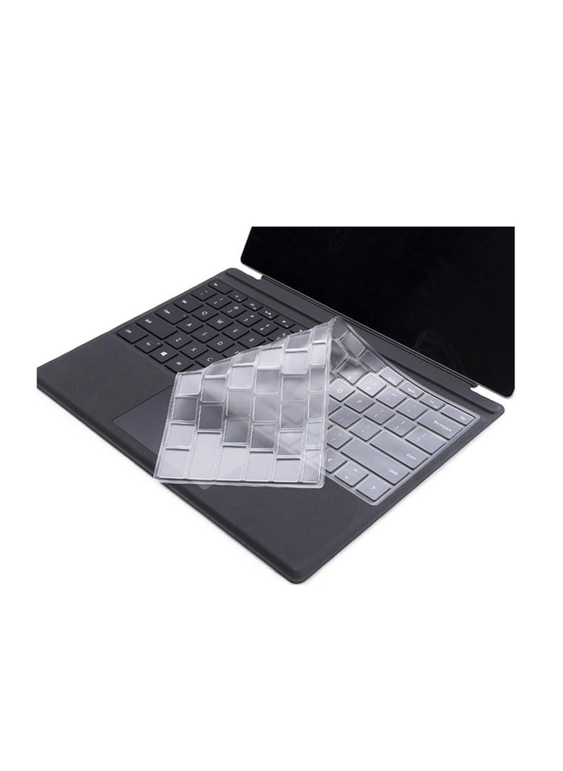 Keyboard Cover for New Microsoft Surface Pro 2024 Copliot PC 11th Edition, Surface Pro 10 13" 2024 / Surface Pro 9 8 2022-2019 / Surface Pro X 13 inch Tablet Laptop Keyboard Protector,Clear  - Image 1