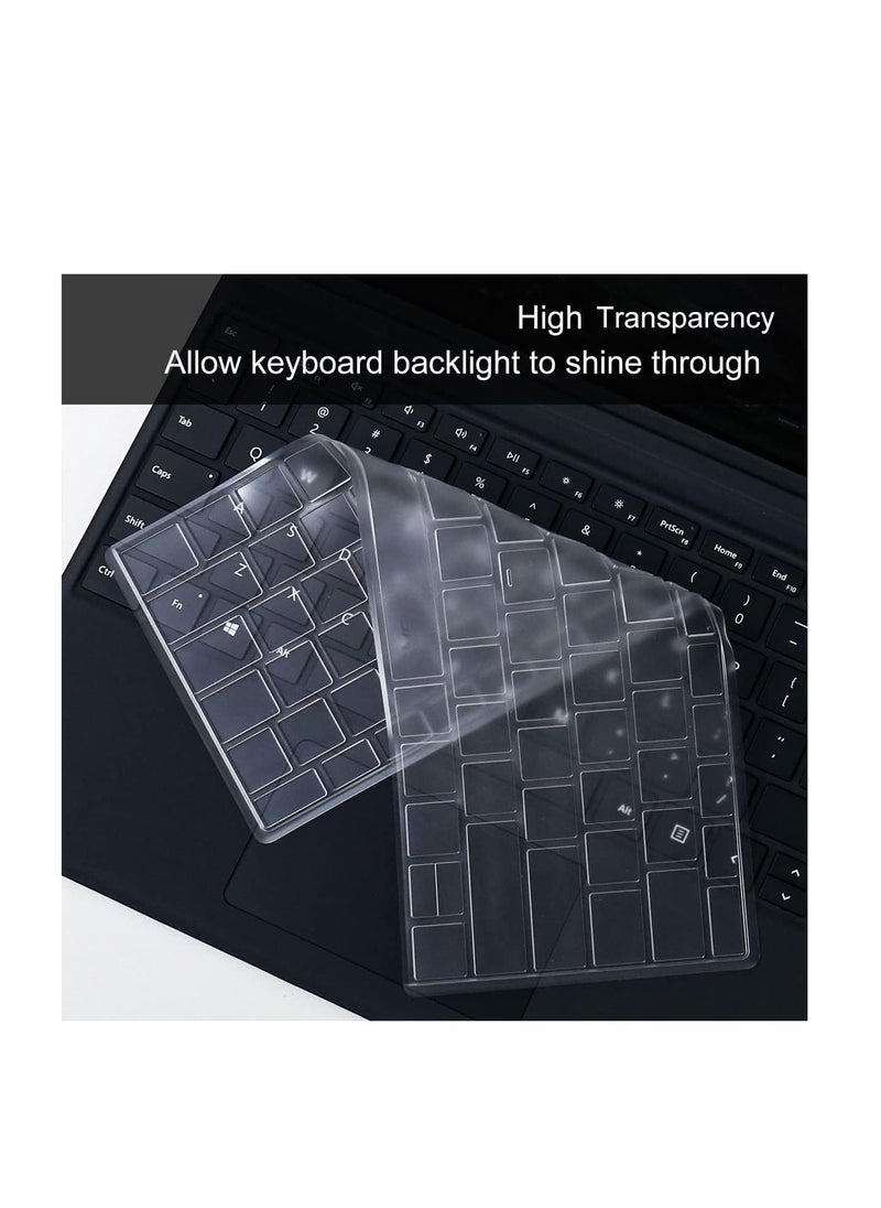 Keyboard Cover for New Microsoft Surface Pro 2024 Copliot PC 11th Edition, Surface Pro 10 13" 2024 / Surface Pro 9 8 2022-2019 / Surface Pro X 13 inch Tablet Laptop Keyboard Protector,Clear  - Image 2