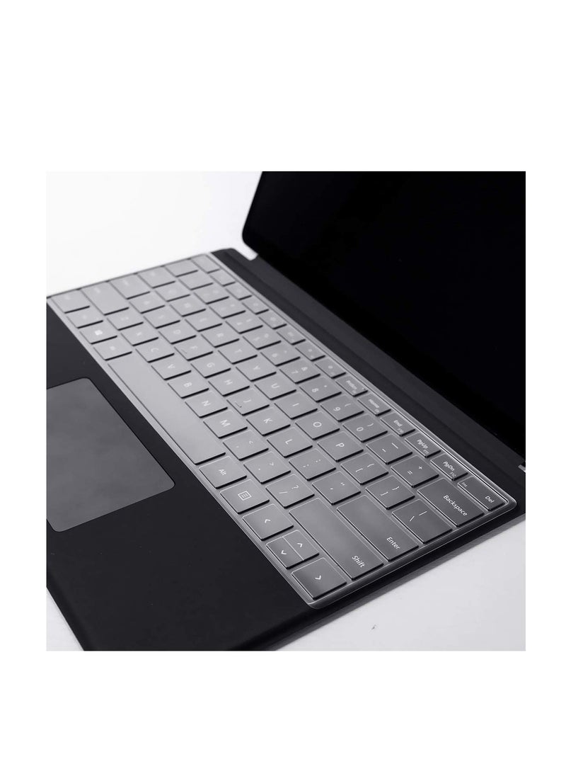Keyboard Cover for New Microsoft Surface Pro 2024 Copliot PC 11th Edition, Surface Pro 10 13" 2024 / Surface Pro 9 8 2022-2019 / Surface Pro X 13 inch Tablet Laptop Keyboard Protector,Clear  - Image 3