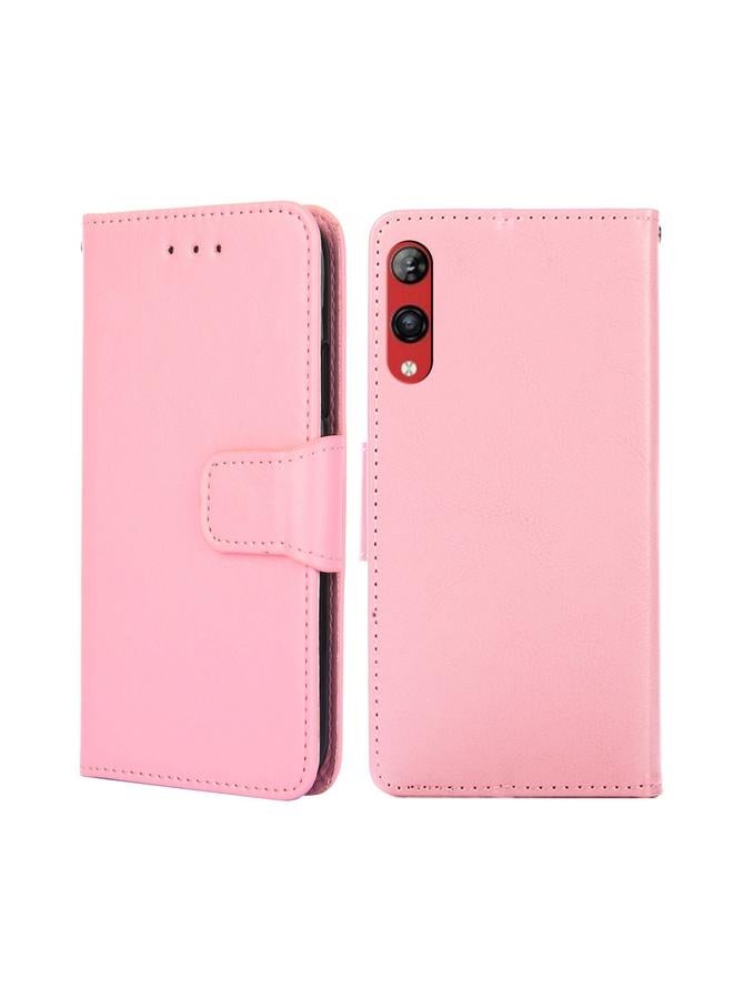 اس-توب جراب هاتف Rakuten Hand 4G مصنوع من الجلد الكريستالي - Image 1