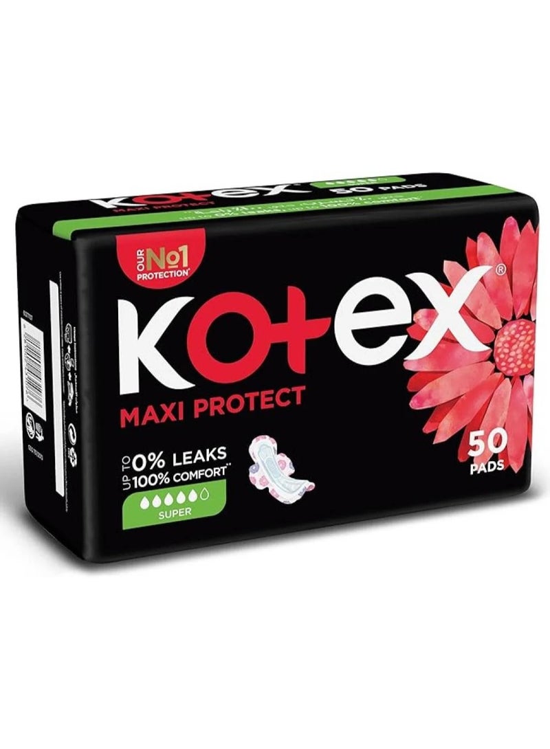 Ultimate Maxi Sanitary Pads with Wings 50 Pieces