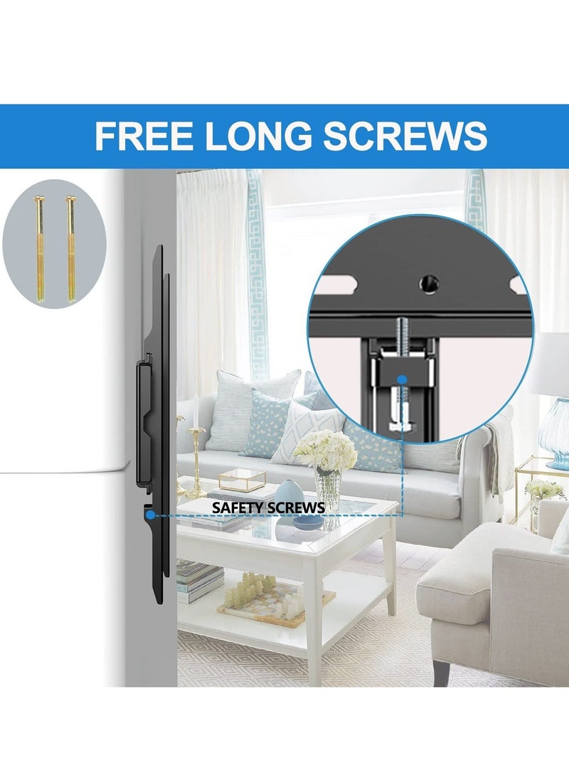 ELTRAZONE TV Wall Mount for 42-90 Inch TVs, Ultra Slim Design, Supports VESA 750x500mm, Heavy Duty 220lbs Load Capacity – Wall Mount Bracket for 50, 55, 65, 75, 80, 85" Large Screen TVs  - Image 2