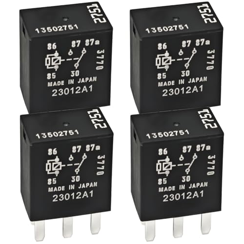 Casalytics 13502751 12VDC 5-Pin Relay (Pack of 4) - 35A Automotive Relay, Compatible with Buick, Cadillac, Chevrolet, GMC - Image 1