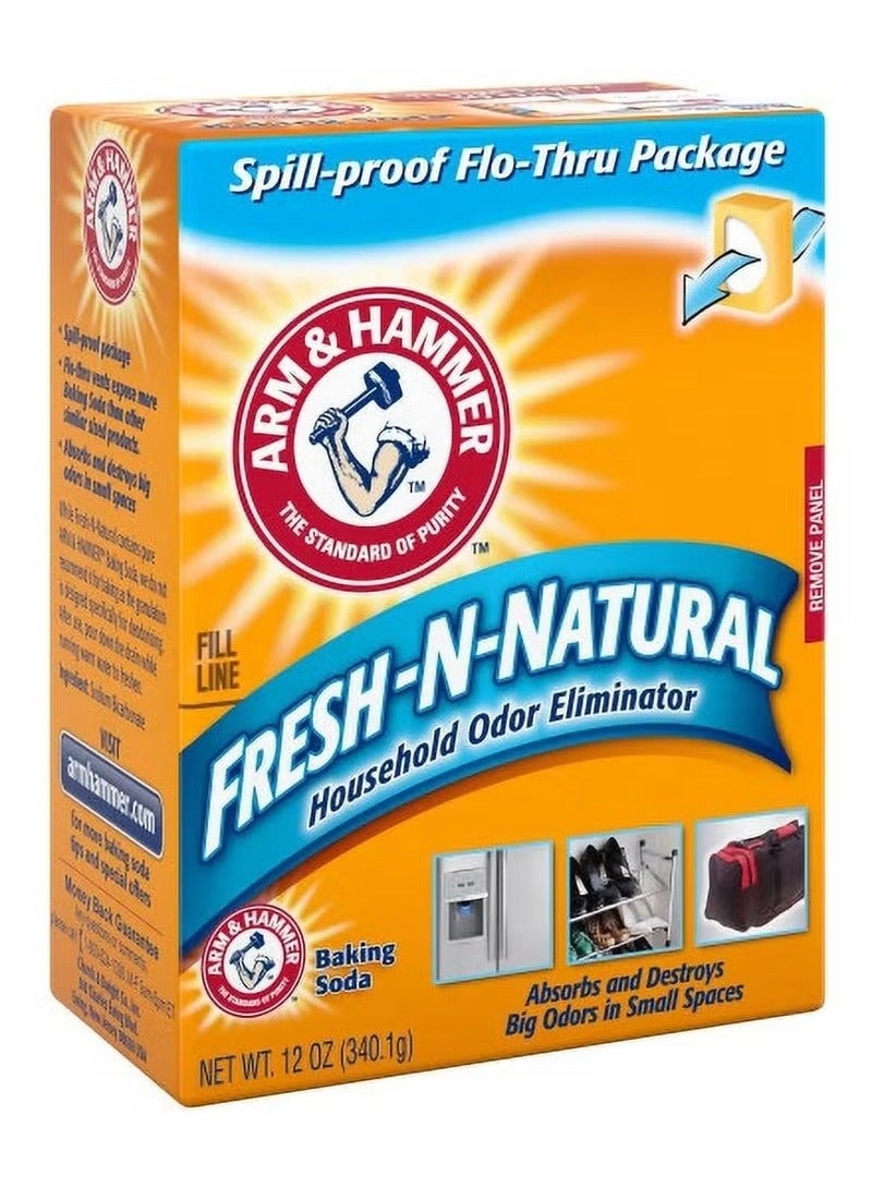 Arm & Hammer Pack of 2 Fresh-N-Natural Odor Eliminator Baking Soda - 2x340.1g - Image 2